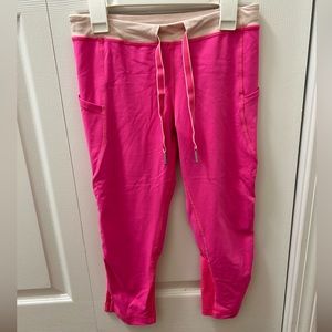 lululemon beach runner cropped leggings bright pink